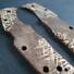 Spyderco Endura 4/Matriarch 2 maple handle scales - Scratches Dark / hand-painted