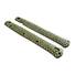 Cold Steel Ti-Lite 6 maple handle scales - Snake Skin Green / hand-painted