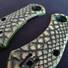 Giant Mouse ACE Nibbler maple handle scales - Snake Skin Green / hand-painted