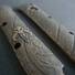 Wood Bark X Mythosaur Skull (3169) - Cold Steel Ti-Lite 4 Knife Scales by Svechnikov Knives