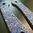 CIVIVI Elementum Fixed Blade maple handle scales - Japan Wave / hand-painted