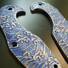 Kizer Minitherium maple handle scales - Japan Wave / hand-painted