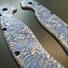 Ontario RAT-1 maple handle scales - Japan Wave / hand-painted