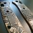 Benchmade Mini Bugout 533 maple handle scales - Luke 22:36 / hand-painted