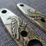 ESEE Izula 2 maple handle scales - Moon Raven / hand-painted