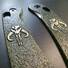 Knafs Lander 3 maple handle scales - Mythosaur Skull Green / hand-painted