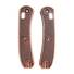 Knafs Lander 2 maple handle scales - Classic V2 Dark Cherry / hand-painted