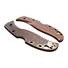 Spyderco RockJumper/LeafJumper walnut handle scales - Classic V2 / hand-painted