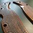 Spyderco RockJumper/LeafJumper walnut handle scales - Classic V2 / hand-painted