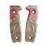 ESEE Model 3/4 maple handle scales - Red Raven / hand-painted