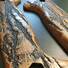 Ka-Bar Becker Long maple handle scales - Roughness Bronze / hand-painted