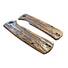Petrified Fish Beluga 3.62" maple handle scales - Roughness Bronze / hand-painted