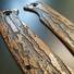 Petrified Fish Beluga 3.62" maple handle scales - Roughness Bronze / hand-painted