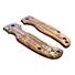 Roughness Bronze Walnut - Spyderco Shaman Knife Scales by Svechnikov Knives