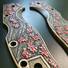 Spyderco Stretch 2 maple handle scales - Sakura / hand-painted