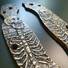Spyderco Military 2 maple handle scales - Skeleton / hand-painted