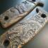 ESEE Model 3/4 maple handle scales - Yin Yang Dragon / hand-painted