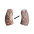 Iver Johnson American Buldog maple grips - Eagle Arrows Dark Cherry / hand-painted