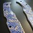 Spyderco Endura 4/Matriarch 2 maple handle scales - Japan Wave / hand-painted