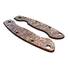 Spyderco Military maple handle scales - Japan Wave Baroque / hand-painted