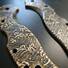 Spyderco Stretch 2 maple handle scales - Japan Wave Classic / hand-painted