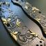 Spyderco Military 2 maple handle scales - Japanese Maple Black Gold / hand-painted