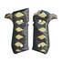 Arex Rex Zero 1 Standard Palm Swell maple grips - Katana Black Gold / hand-painted