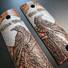 1911 Full-Size Round Butt Maple Grips - Moon Raven Mors Tua Vita Mea Cherry / Hand-painted