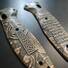 Benchmade Barrage 580 Maple Scales - Revelation 6:8 / Hand-painted