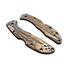Spyderco Delica 4, Lil' Matriarch maple handle scales - Roughness Bronze / hand-painted