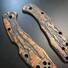 Roughness Bronze - Spyderco Delica 4, Lil' Matriarch Knife Scales by Svechnikov Knives