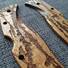 Roughness Bronze Walnut - Spyderco RockJumper, LeafJumper Knife Scales by Svechnikov Knives