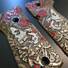 Beretta 92 Full-Size Maple Grips - Skull Rose / Hand-painted