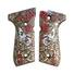 Beretta 92 full-size maple grips - Skull Rose / hand-painted