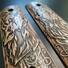 1911 Full-Size Magwell Maple Grips - Wolves / Hand-painted