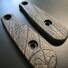 ESEE Izula maple handle scales - Wood Bark (3169) / hand-painted